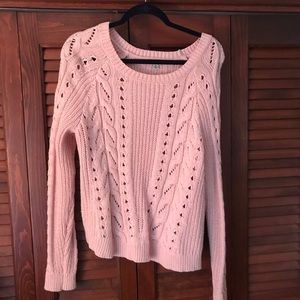 Lucky chunky knit pink sweater